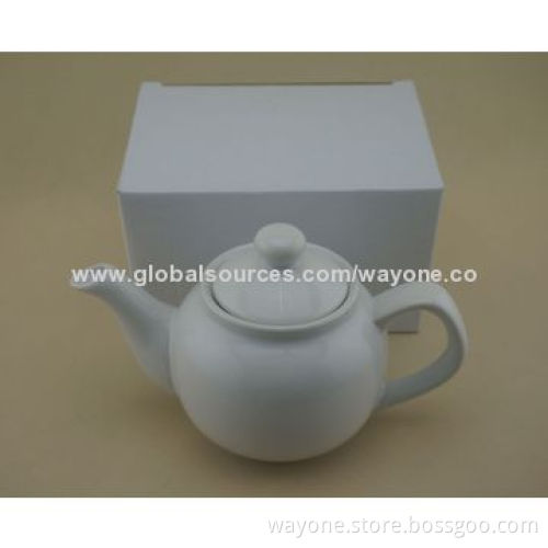 340mL ceramic sugar pot in white color glazed more colors and designs workable food dishwasher-safe